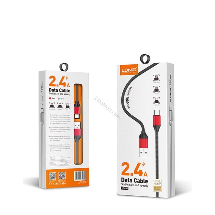 کابل شارژ USB به تایپ سی LDNIO مدل LS431 LDNIO LS431 Lightning Cable